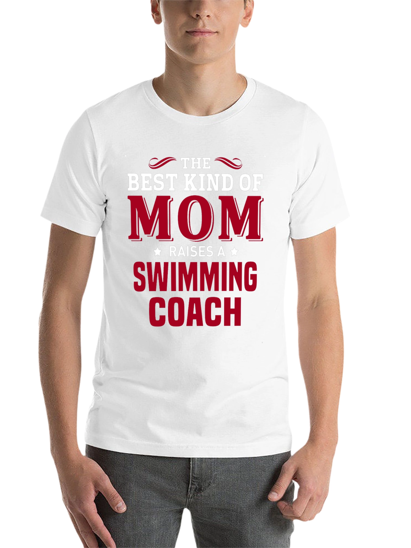 Black Best Kind of Mom - Swimming Coach T-Shirt view 14