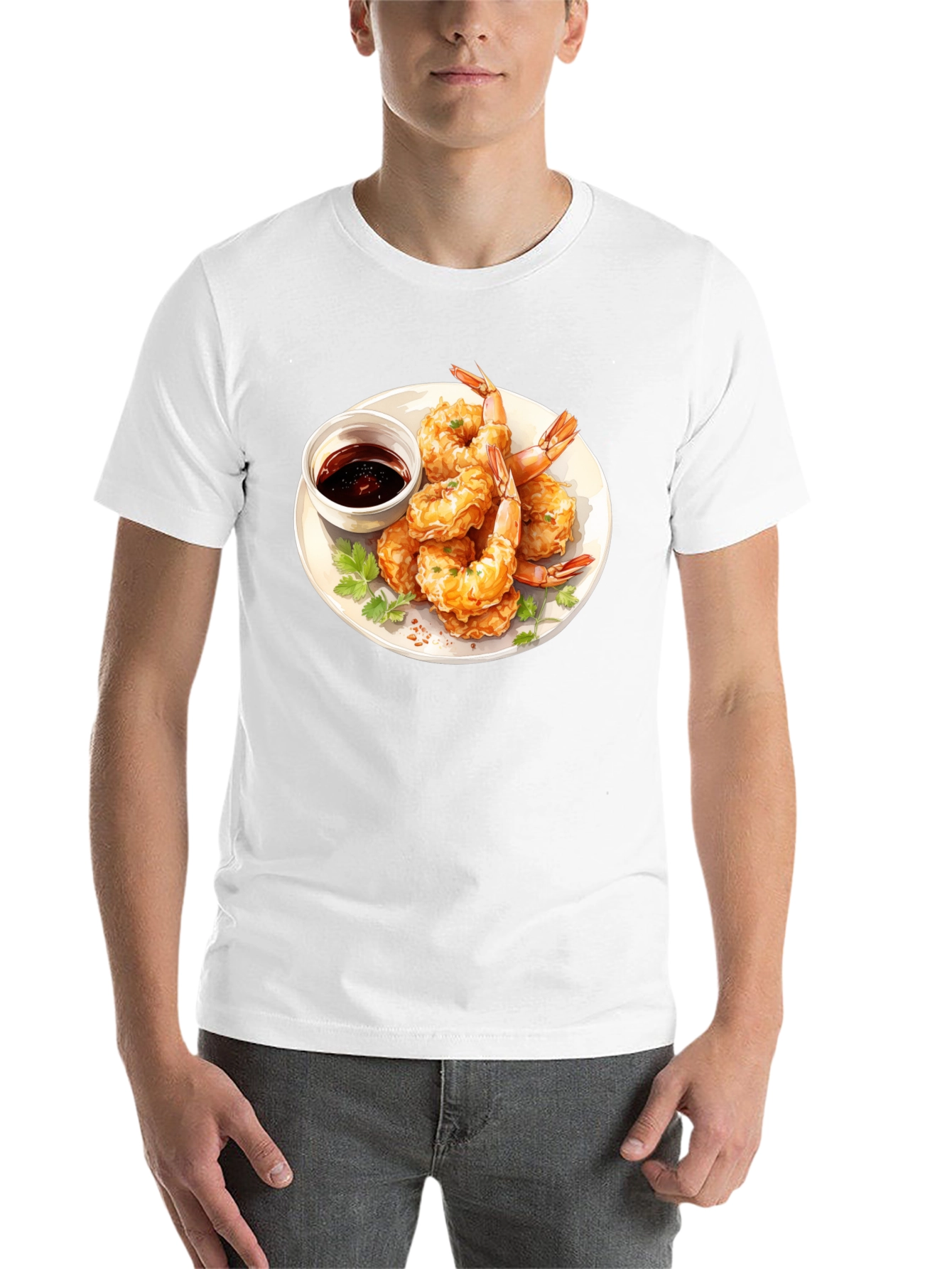 Shrimp Tempura T-Shirt: Delicious Design - 14