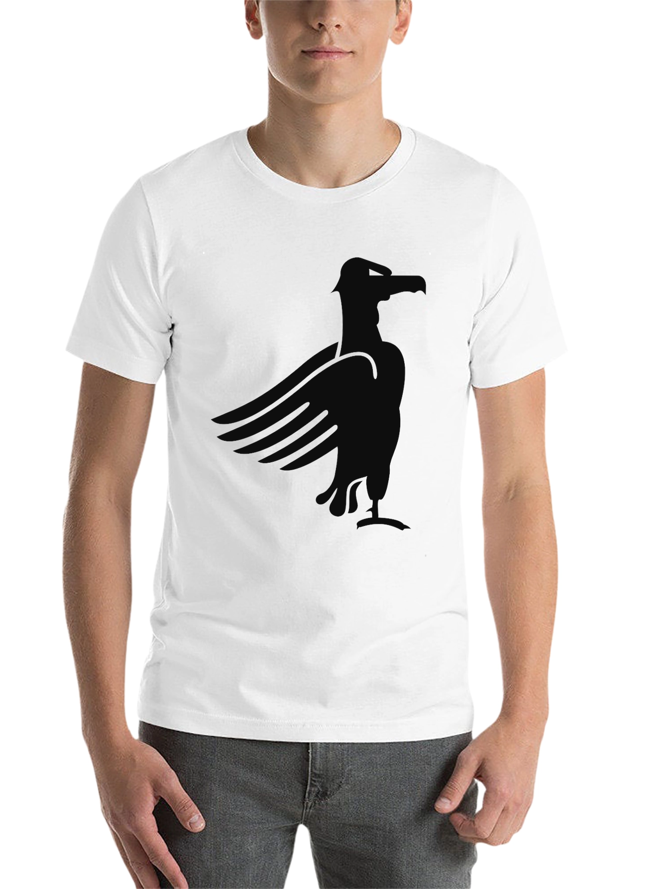 Black Black Eagle Graphic Tee - Men's Casual Shirt view 14