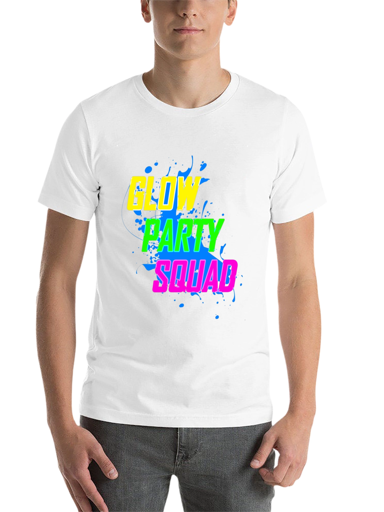 Black Glow Party Squad T-Shirt view 14