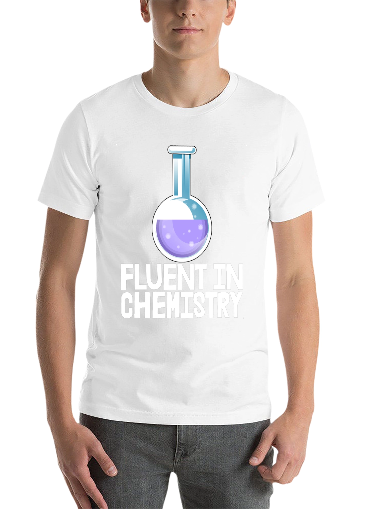 Black Fluent In Chemistry T-Shirt view 14