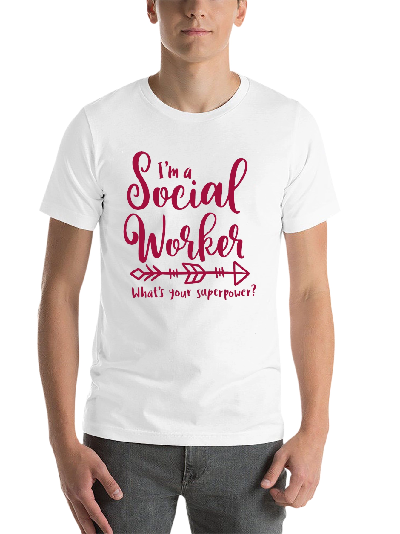 Black Social Worker Superpower Graphic Tee view 14