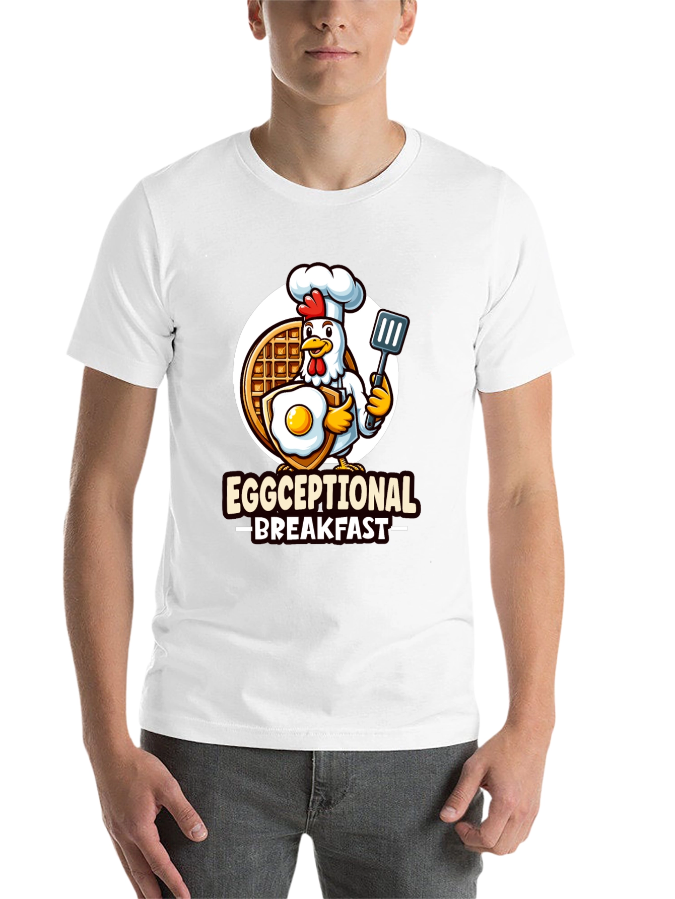 Black Eggceptional Breakfast T-Shirt - Chicken Chef! view 14