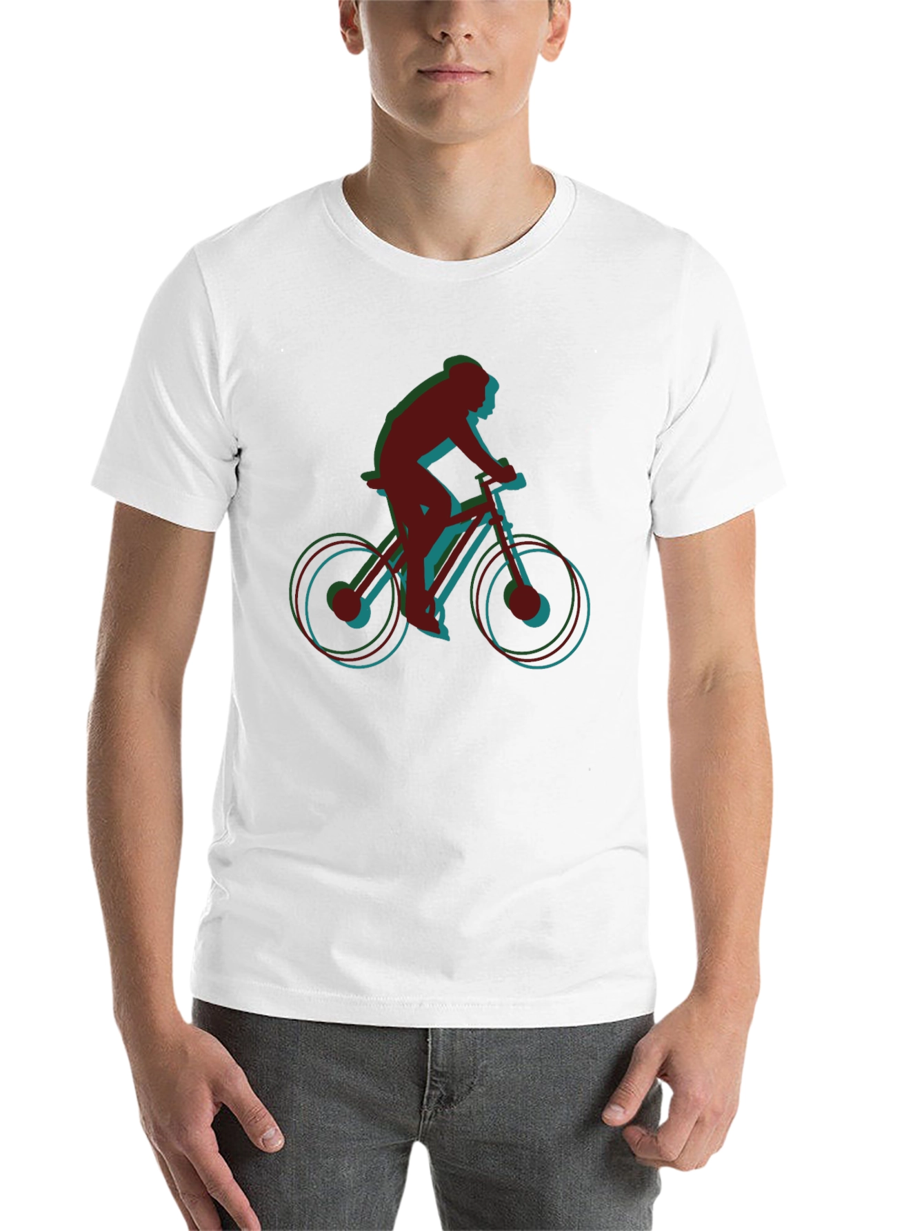 Black Biker Silhouette Graphic Tee - Ride in Style view 14