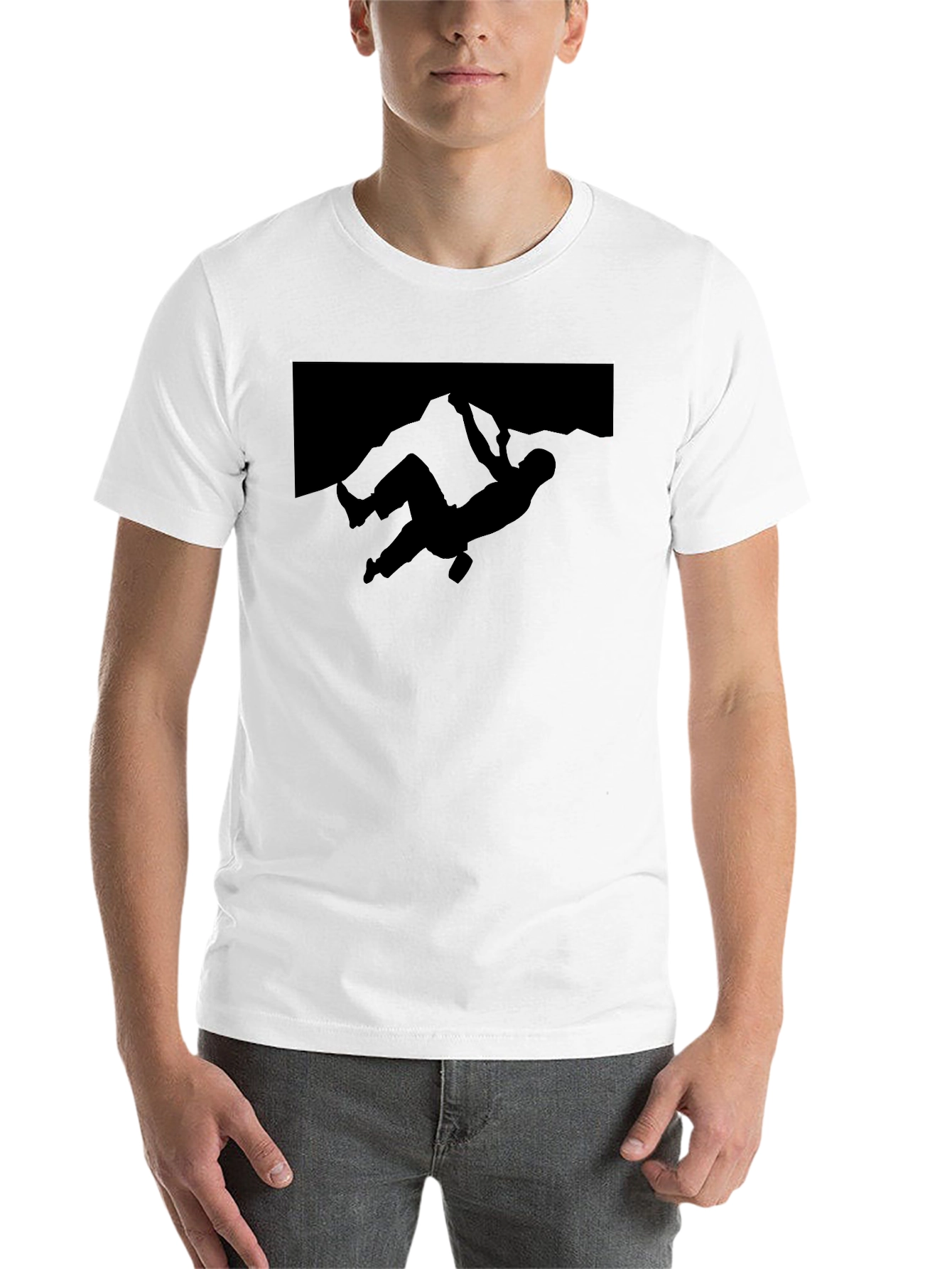 Black Climbing Silhouette T-Shirt - Adventure Ready view 14