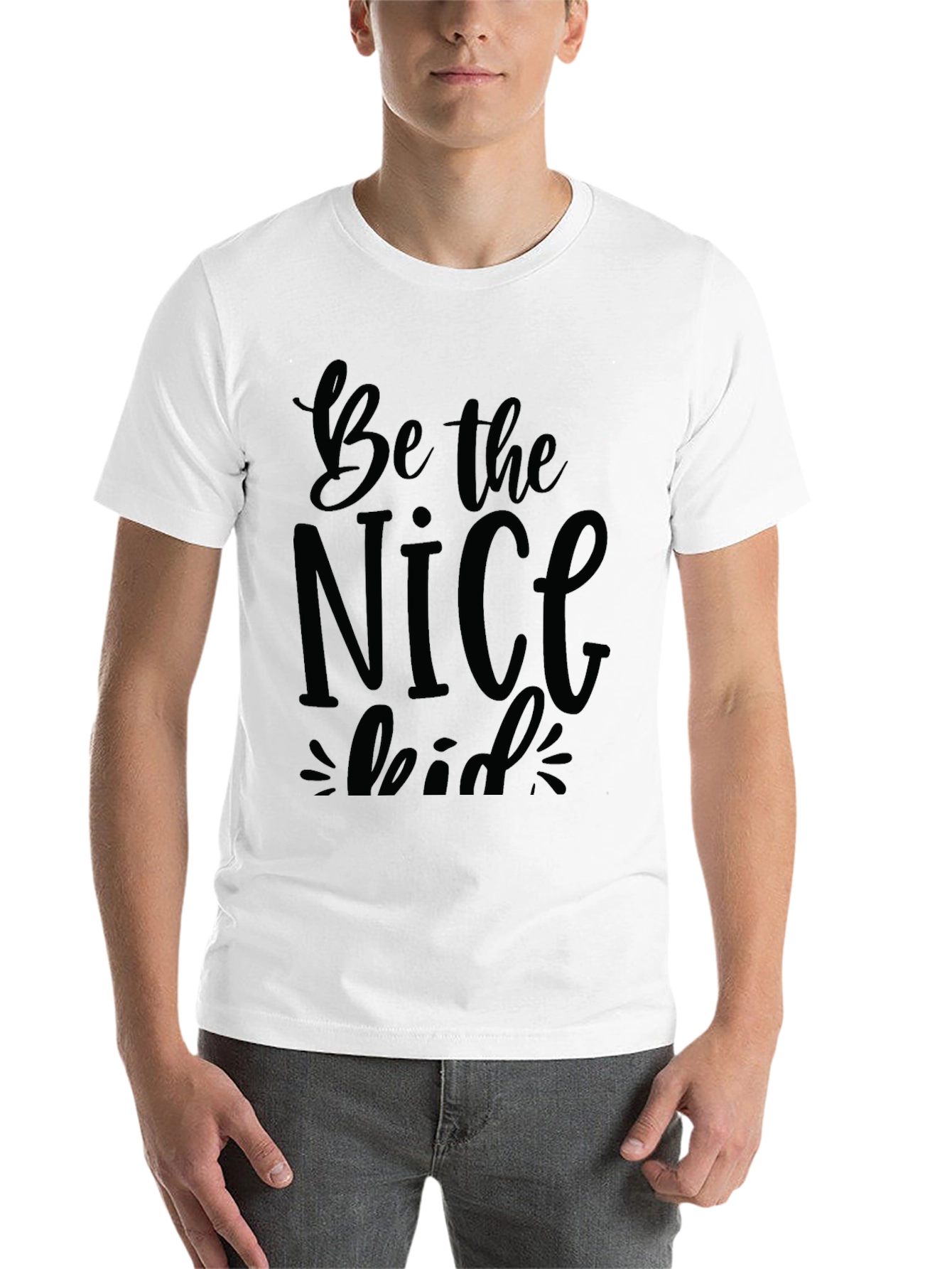 Black Be the Nice Kid Black T-Shirt view 14