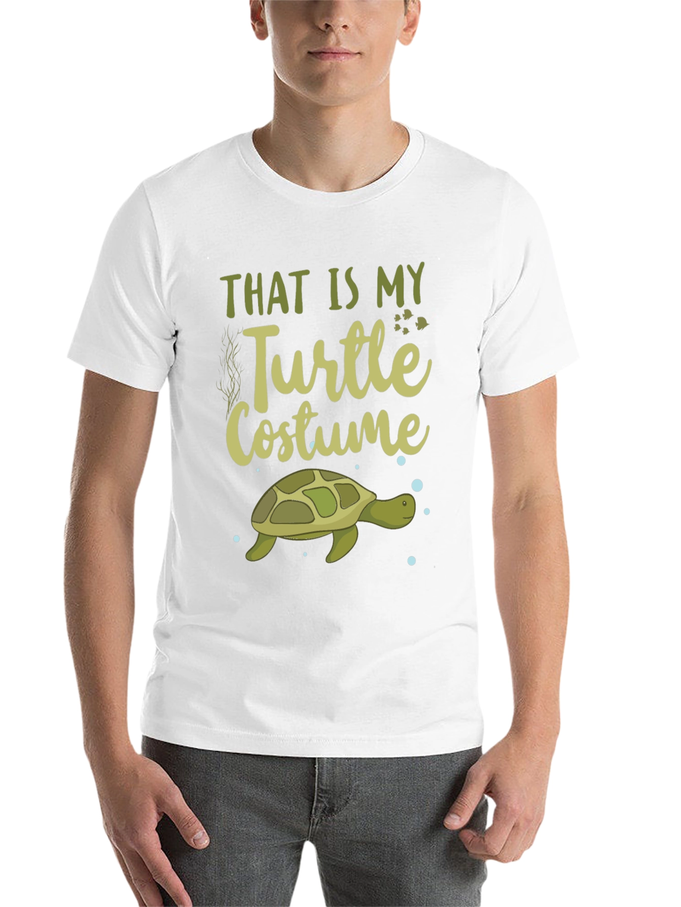 Black Turtle Costume T-Shirt - Funny Halloween Tee view 14