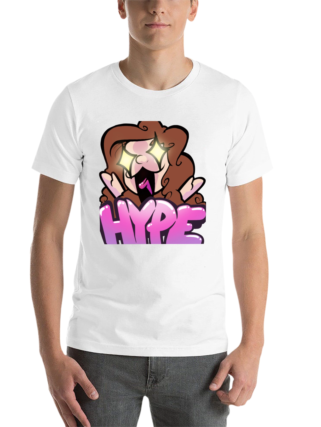 Black Hype Cartoon Graphic Black T-Shirt view 14