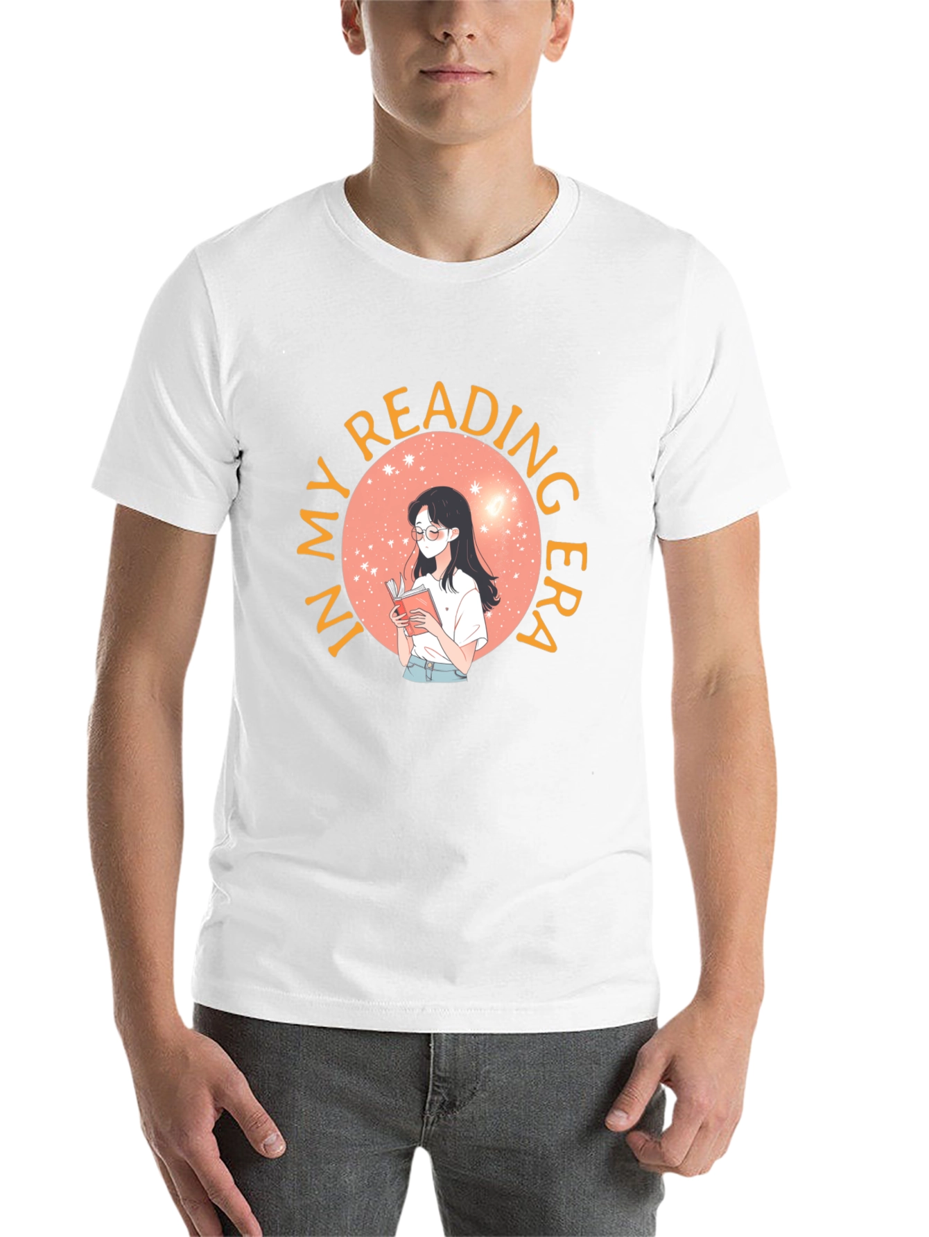 Black Reading Era Graphic Tee - Unisex Black T-Shirt view 14