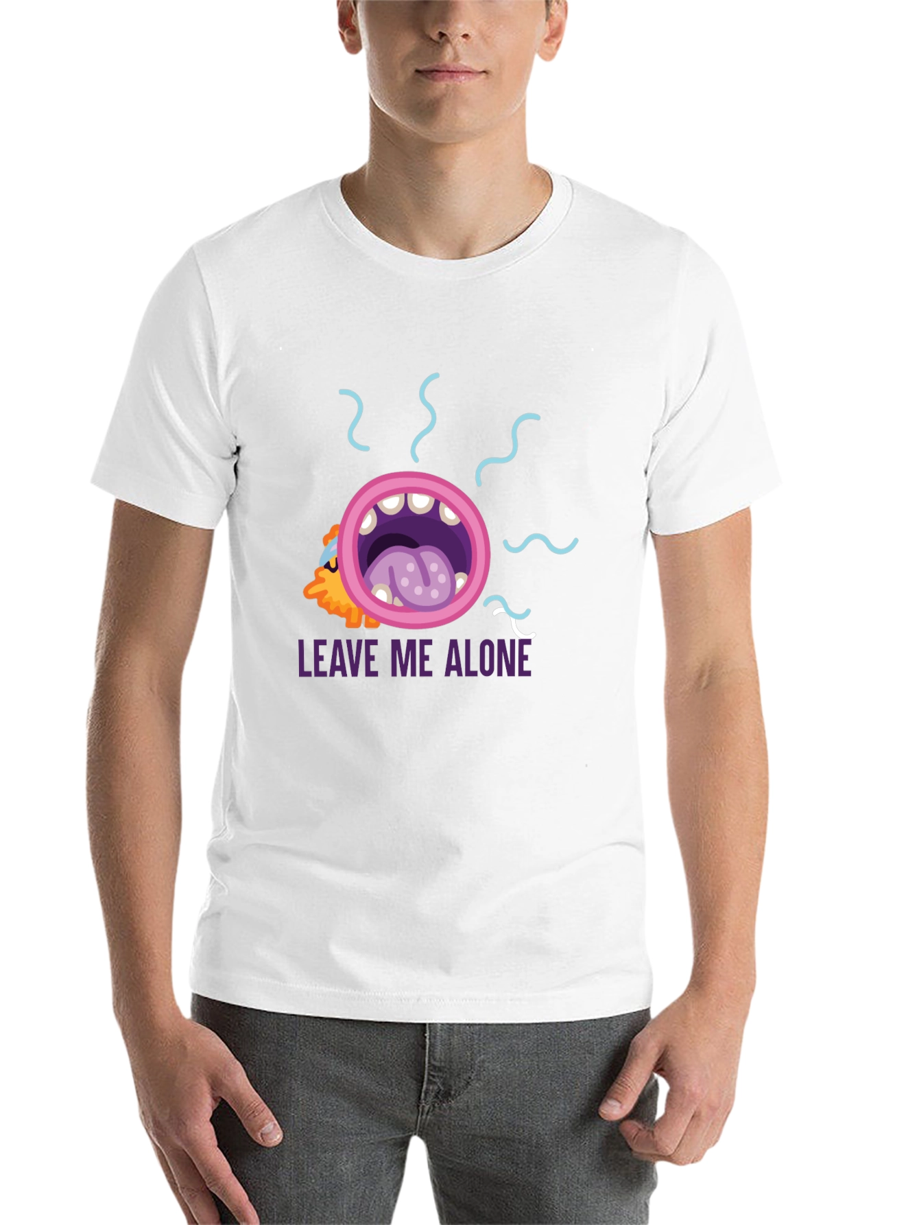 Black Leave Me Alone Graphic Tee - Black view 14