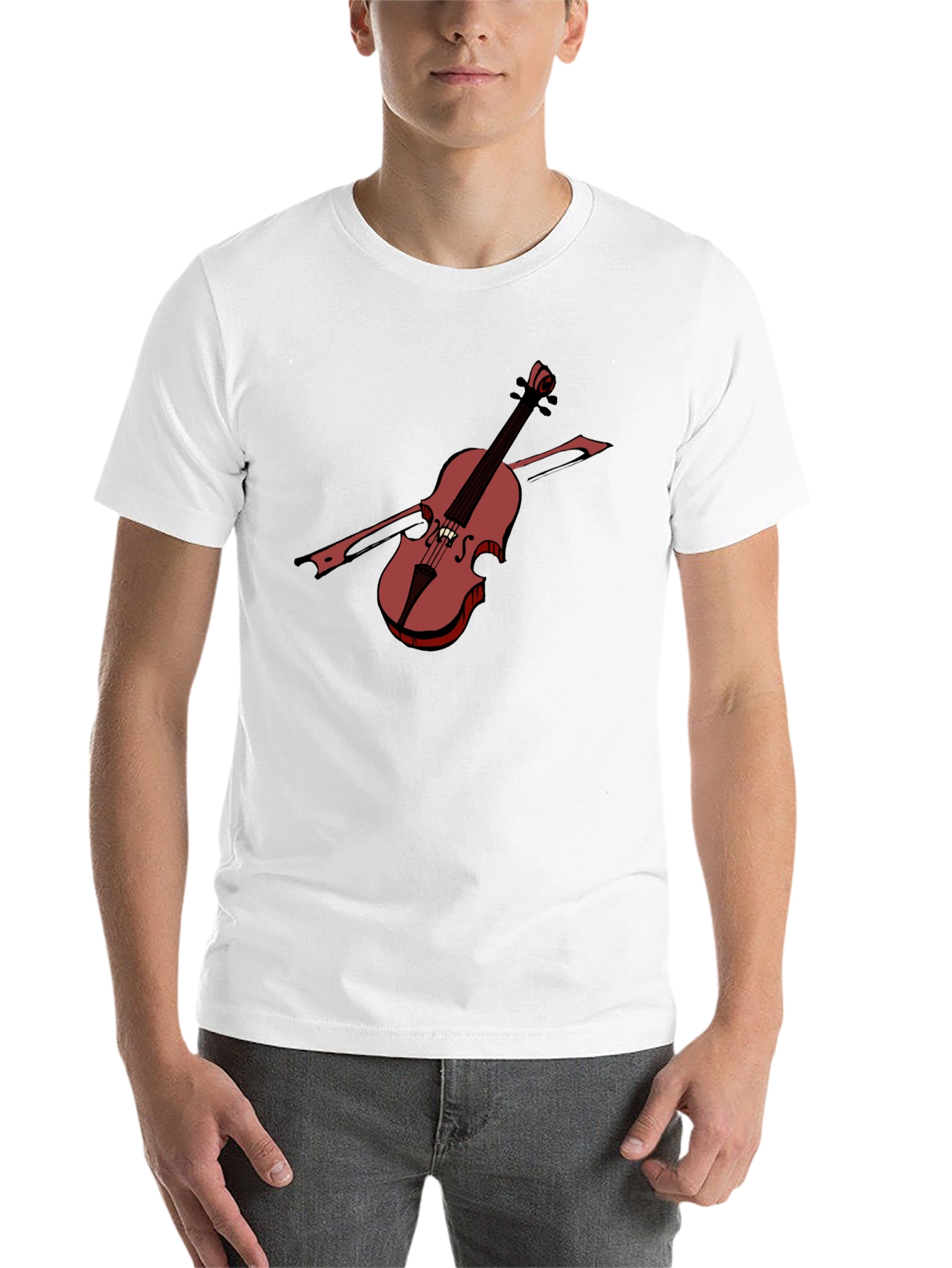 Black Violin Graphic Tee - Classic Musician Style view 14