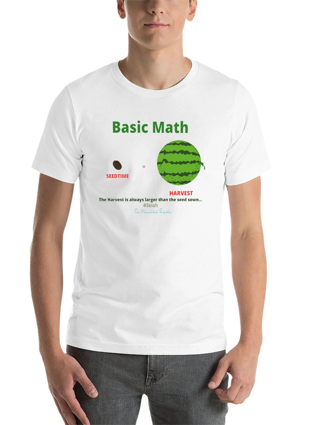 Black Basic Math Seedtime Harvest T-Shirt view 14