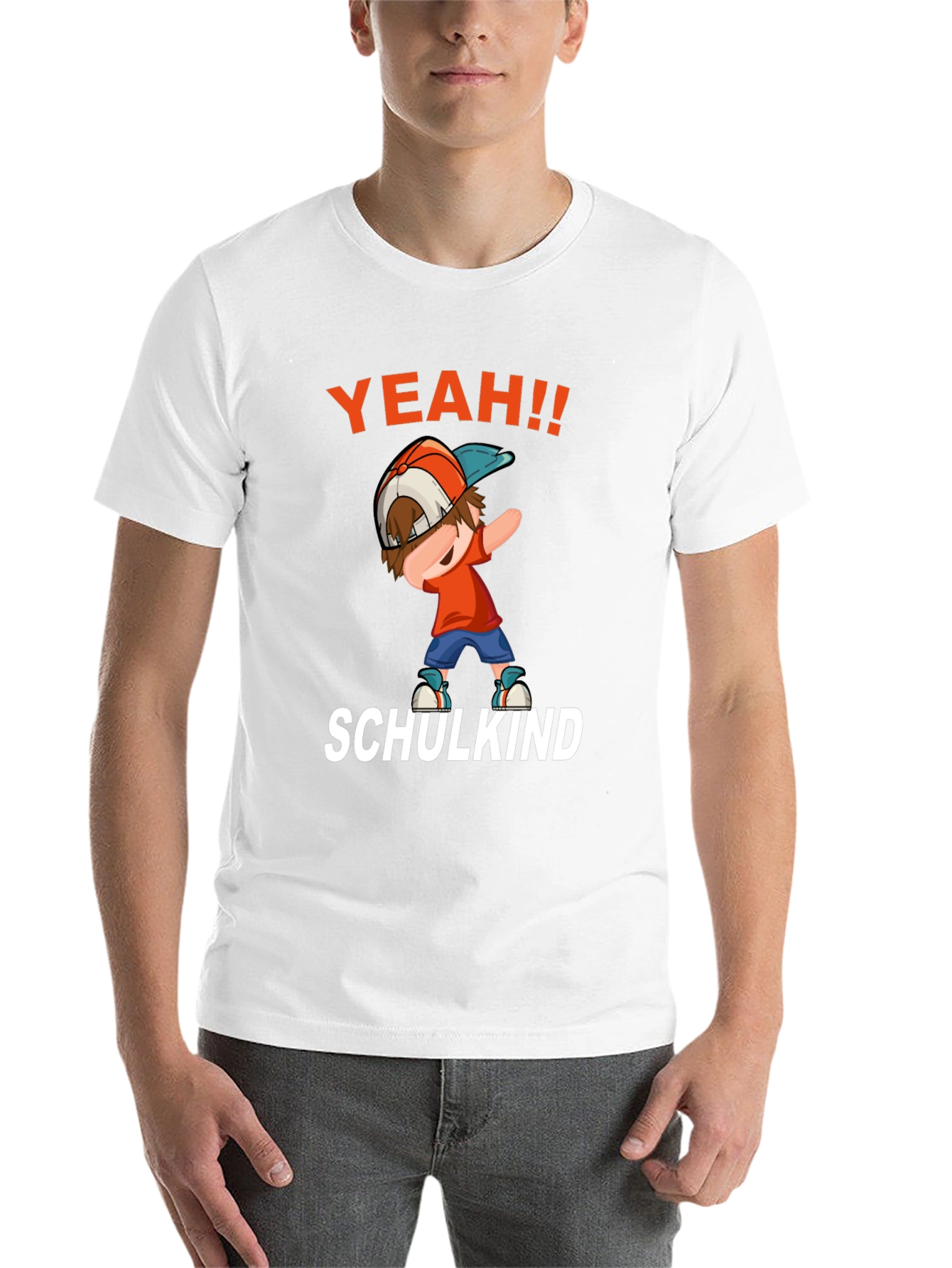 Black Yeah! Schulkinder T-Shirt - Fun School Tee view 14