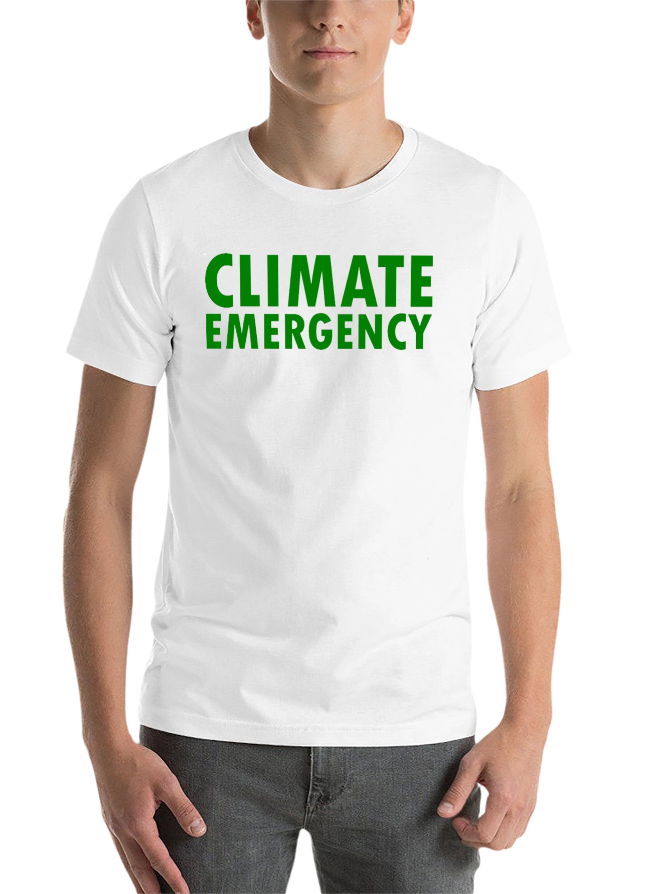 Black Climate Emergency Black T-Shirt - Bold Statement Tee view 14