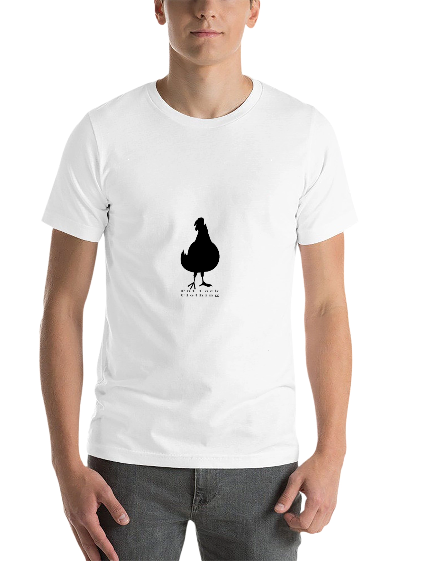 Black Men's Black Chicken Graphic Tee view 14
