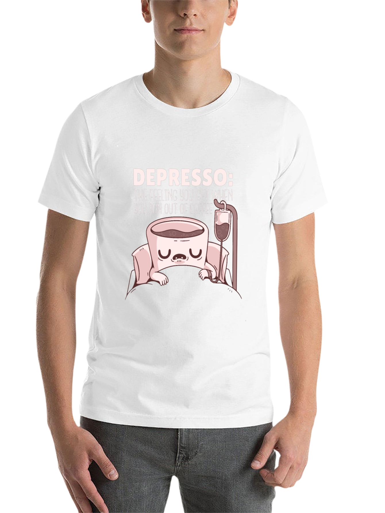Black Depresso Coffee T-Shirt - Run Out of Coffee Funny Tee view 14