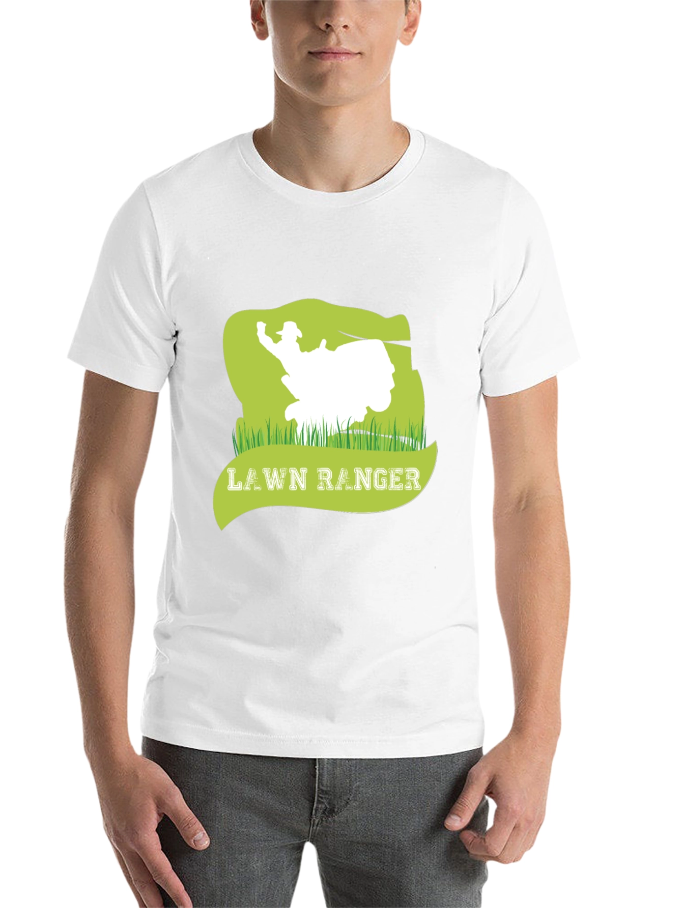 Black Lawn Ranger Graphic Tee - Mowing Humor view 14