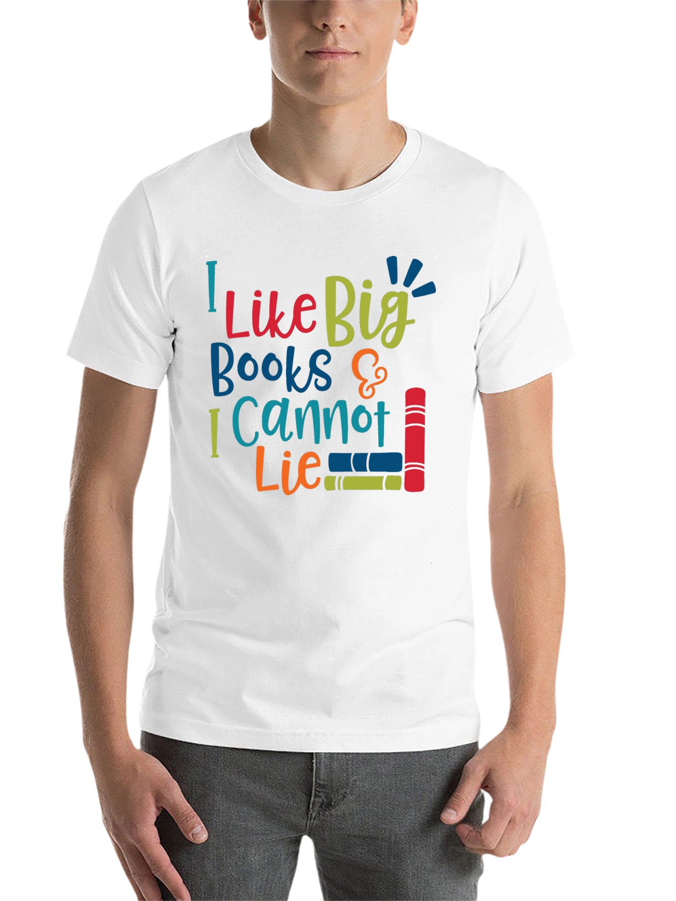 Black I Like Big Books T-Shirt view 14