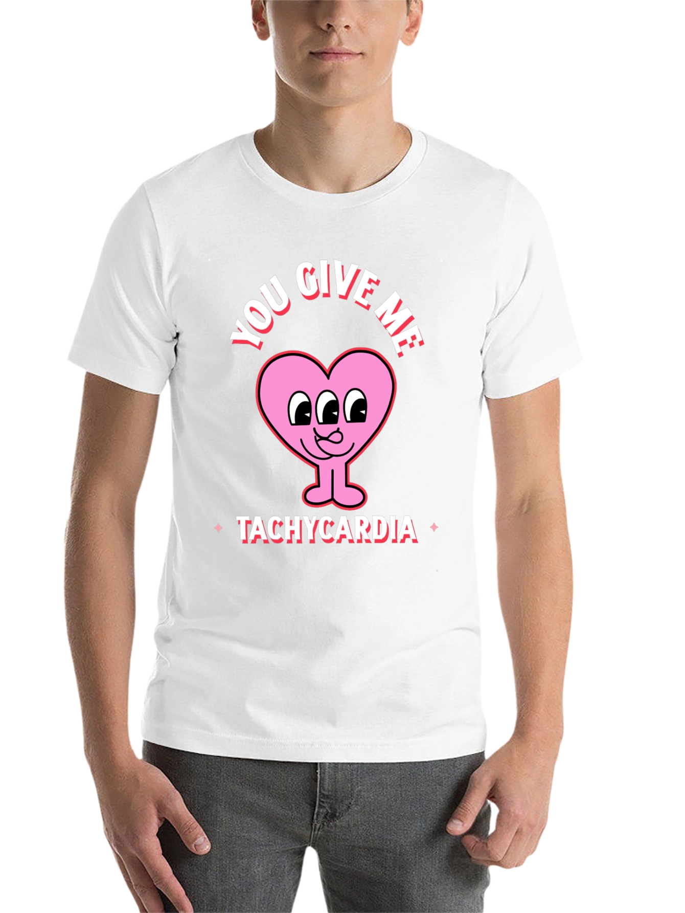 Black You Give Me Tachycardia Graphic Tee view 14