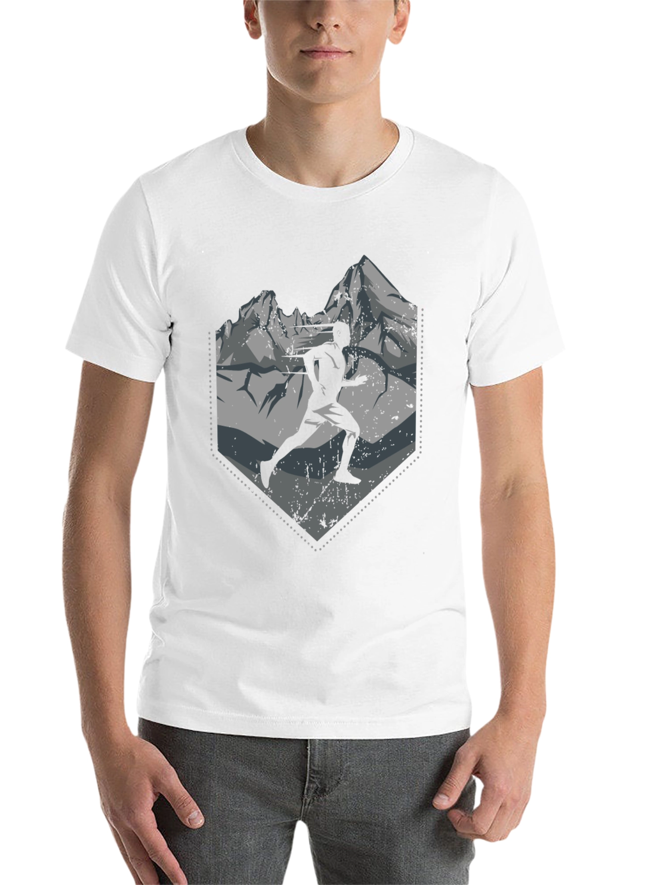 Black Mountain Runner Graphic Tee - Black view 14