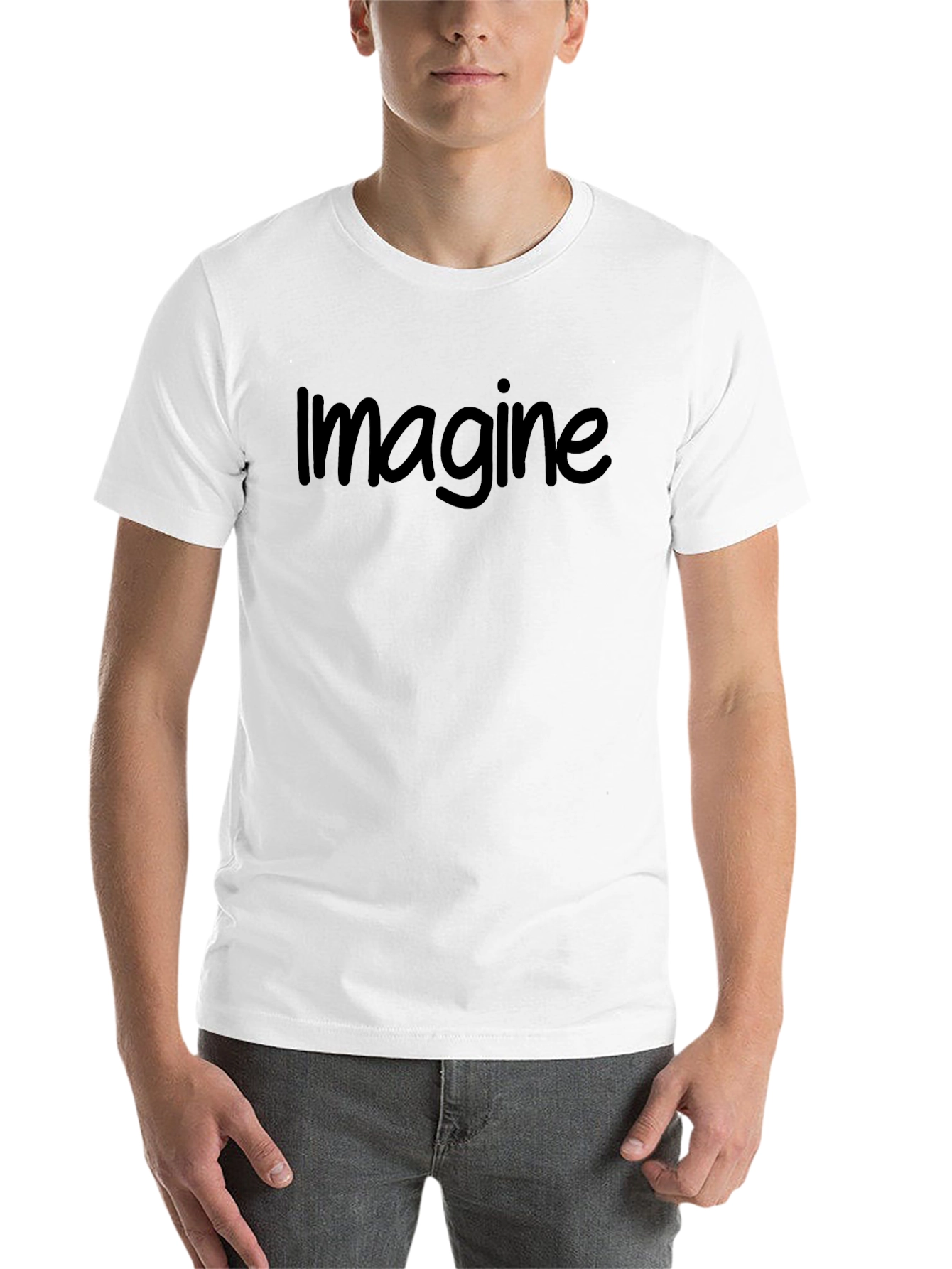 Black Imagine Graphic Black T-Shirt view 14