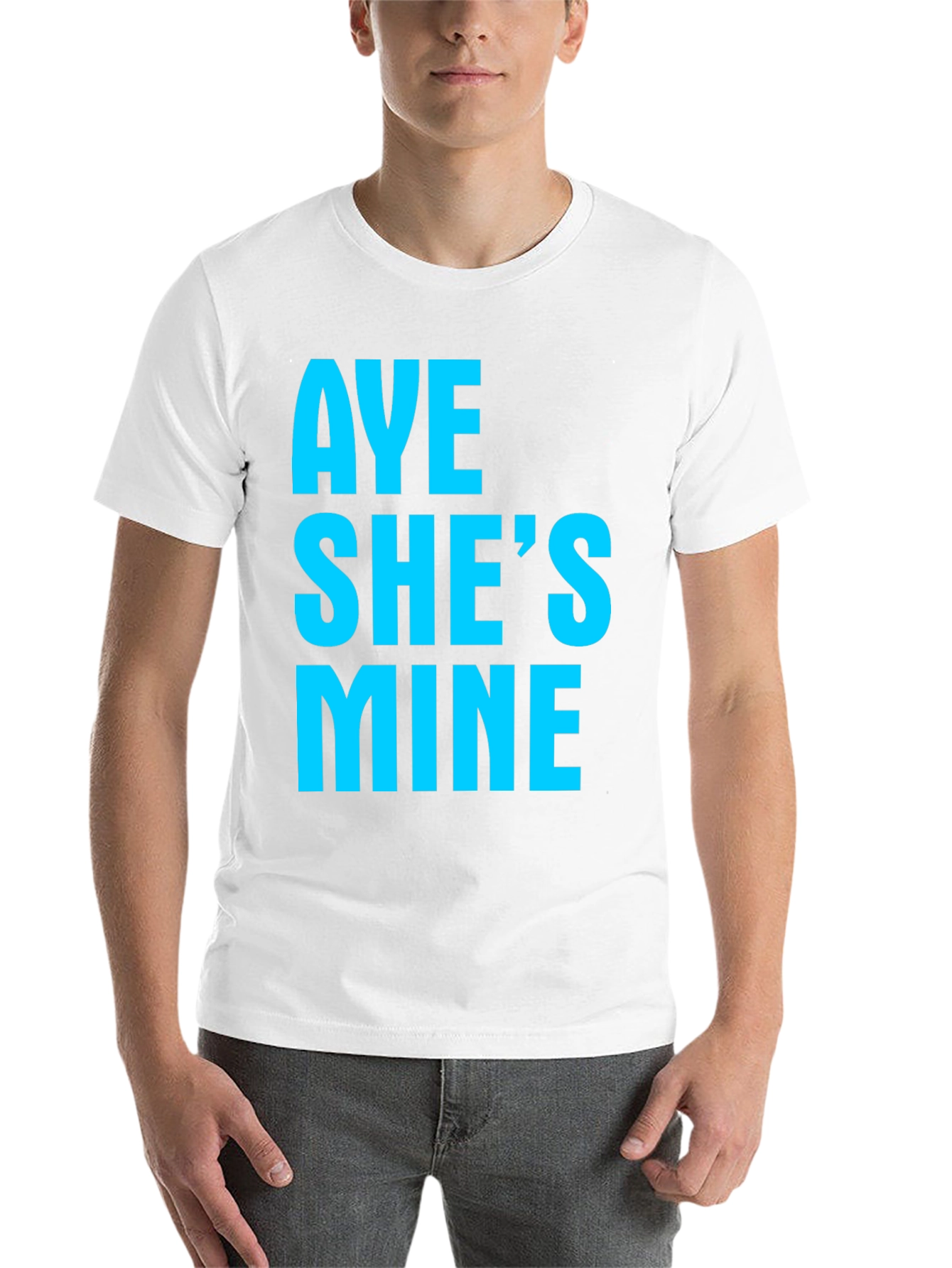 Black Aye She's Mine Graphic Tee - Black view 14