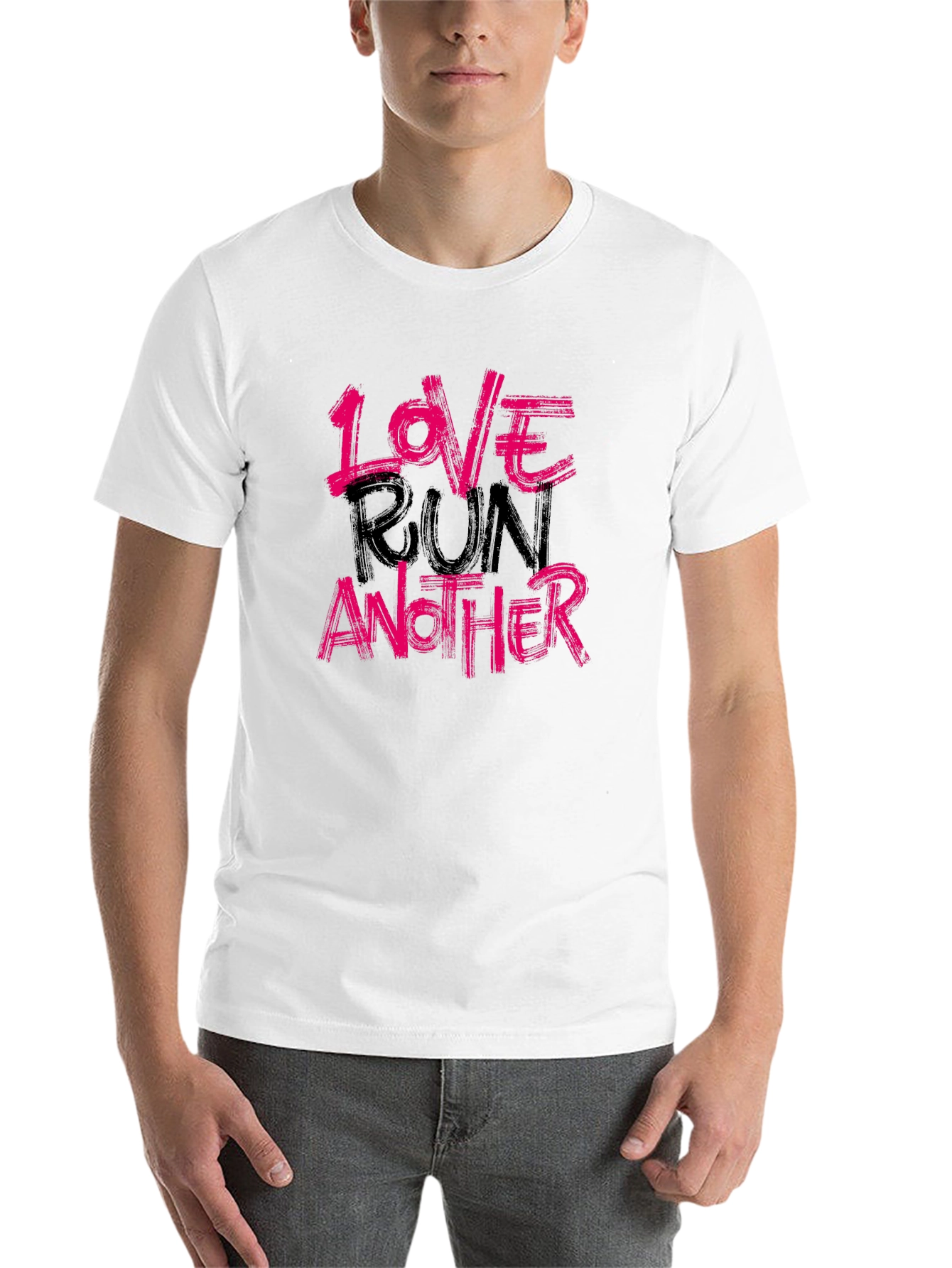 Black Love Run Another Graphic Tee - Soft Cotton Blend view 14