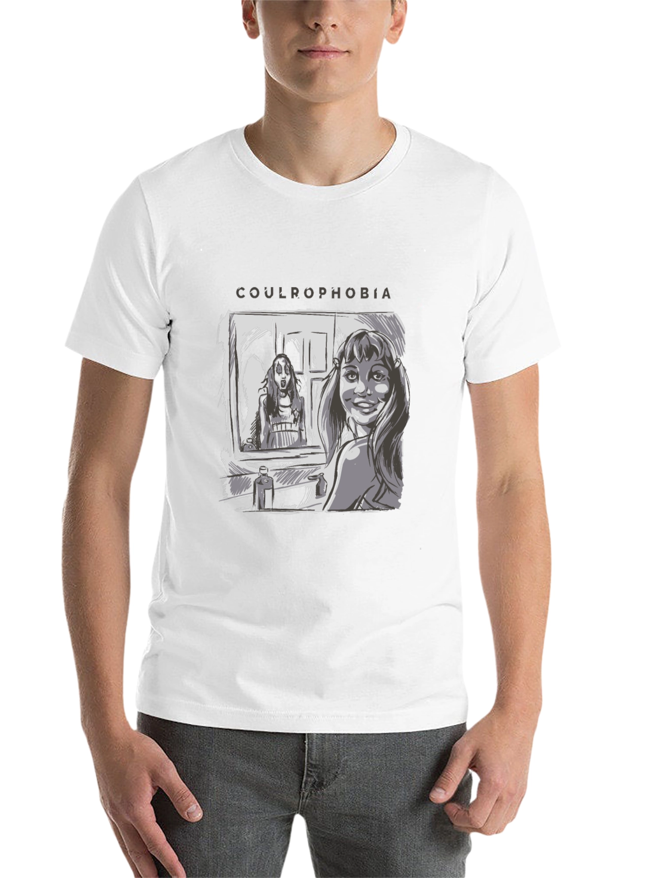 Black Coulrophobia Horror T-Shirt view 14