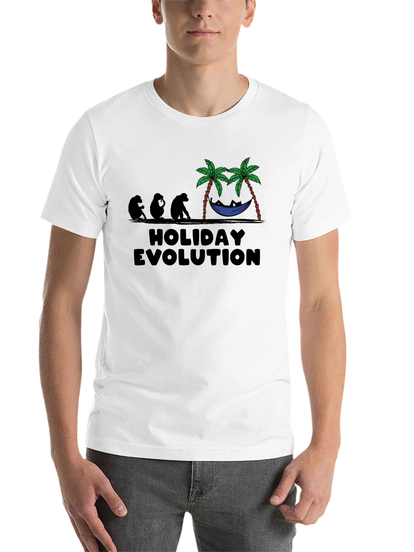 Black Holiday Evolution Graphic Tee - Relaxed Vacation Mode view 14
