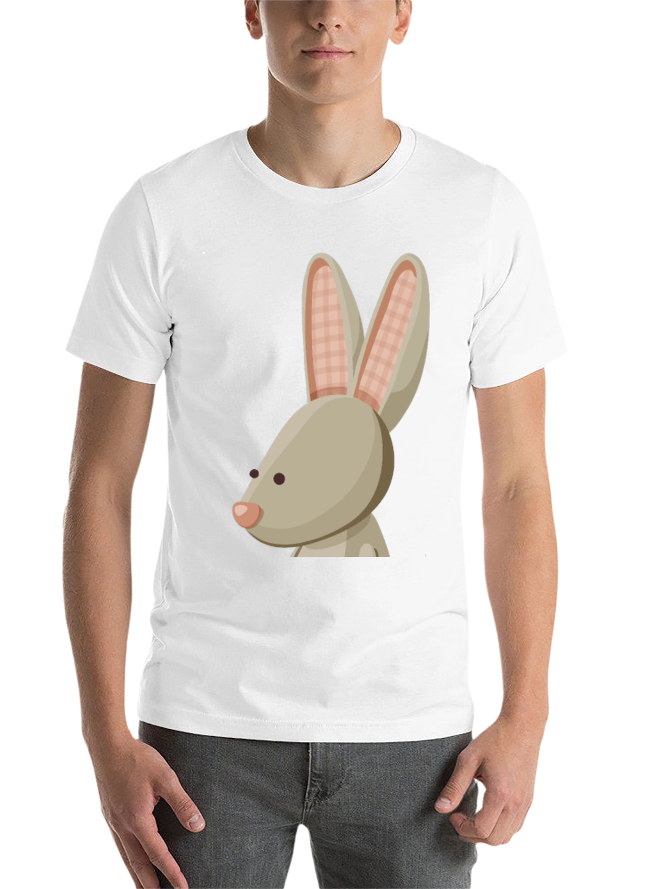 Black Bunny Graphic Tee - Soft Cotton, Casual Style view 14