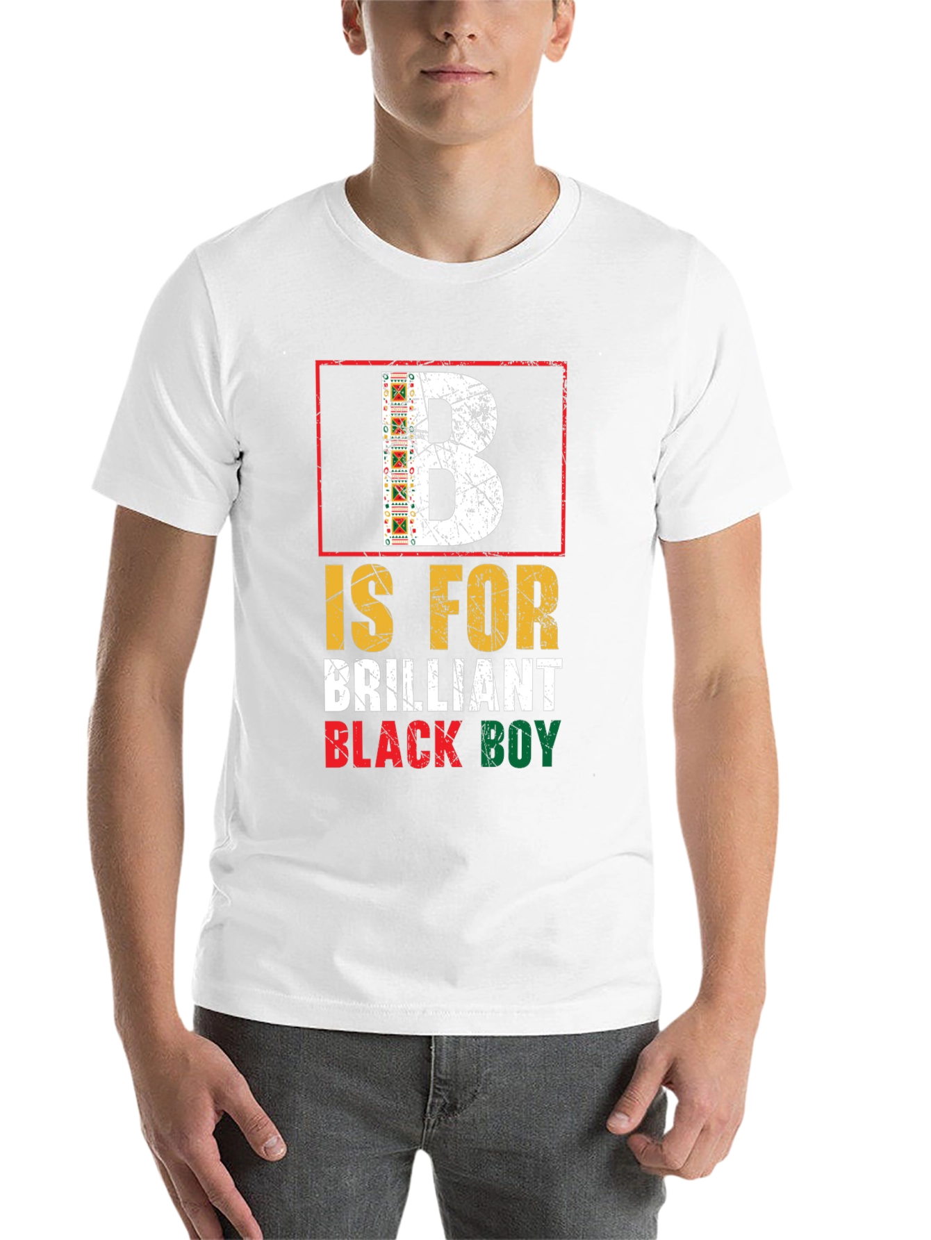 Black Brilliant Black Boy Graphic T-Shirt view 14