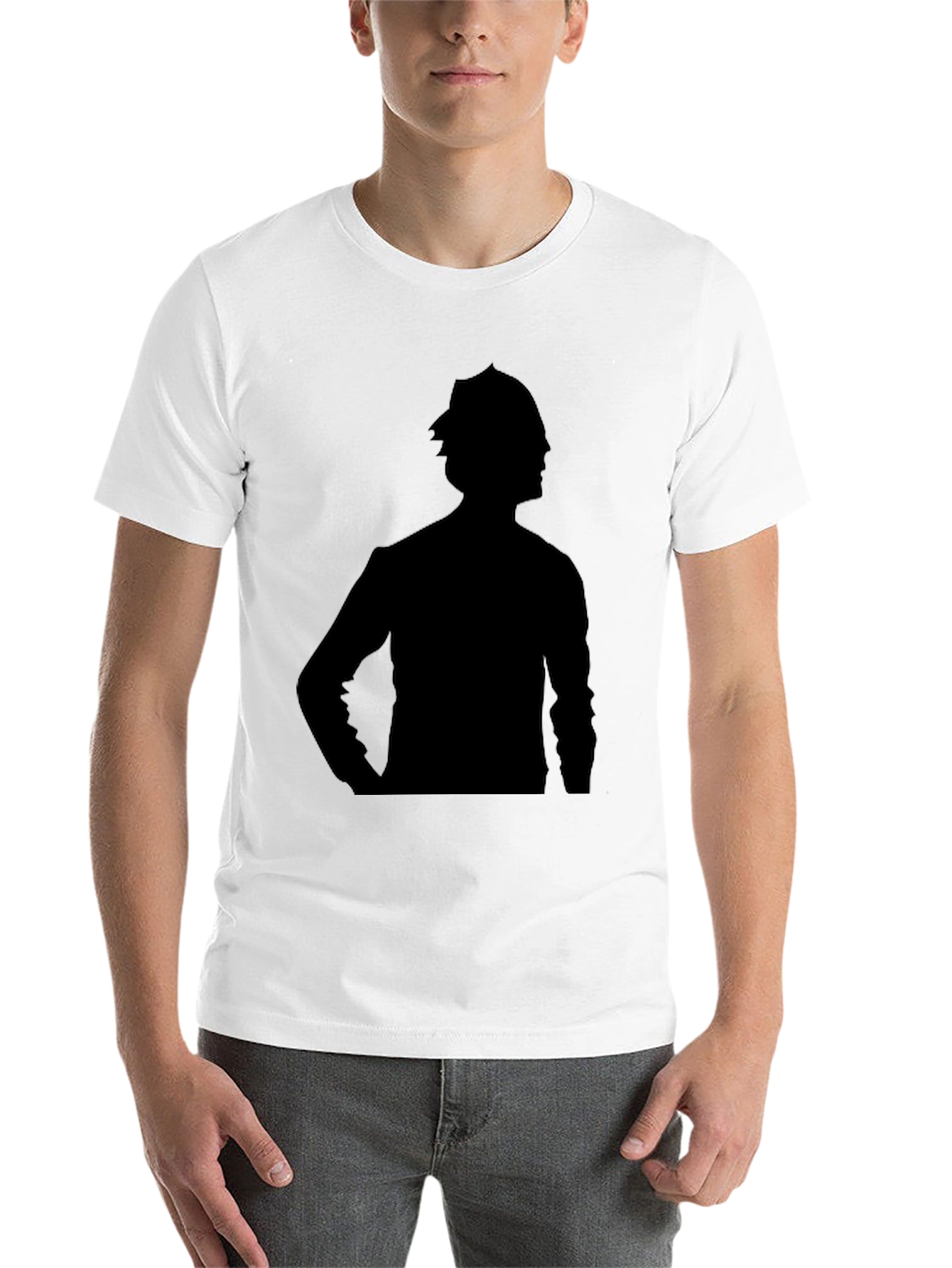 Black Mystery Silhouette Graphic Tee - Black view 14