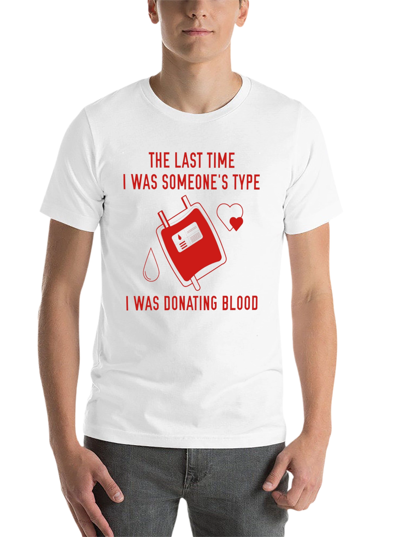 Black Donate Blood T-Shirt - Be Someone's Type view 14