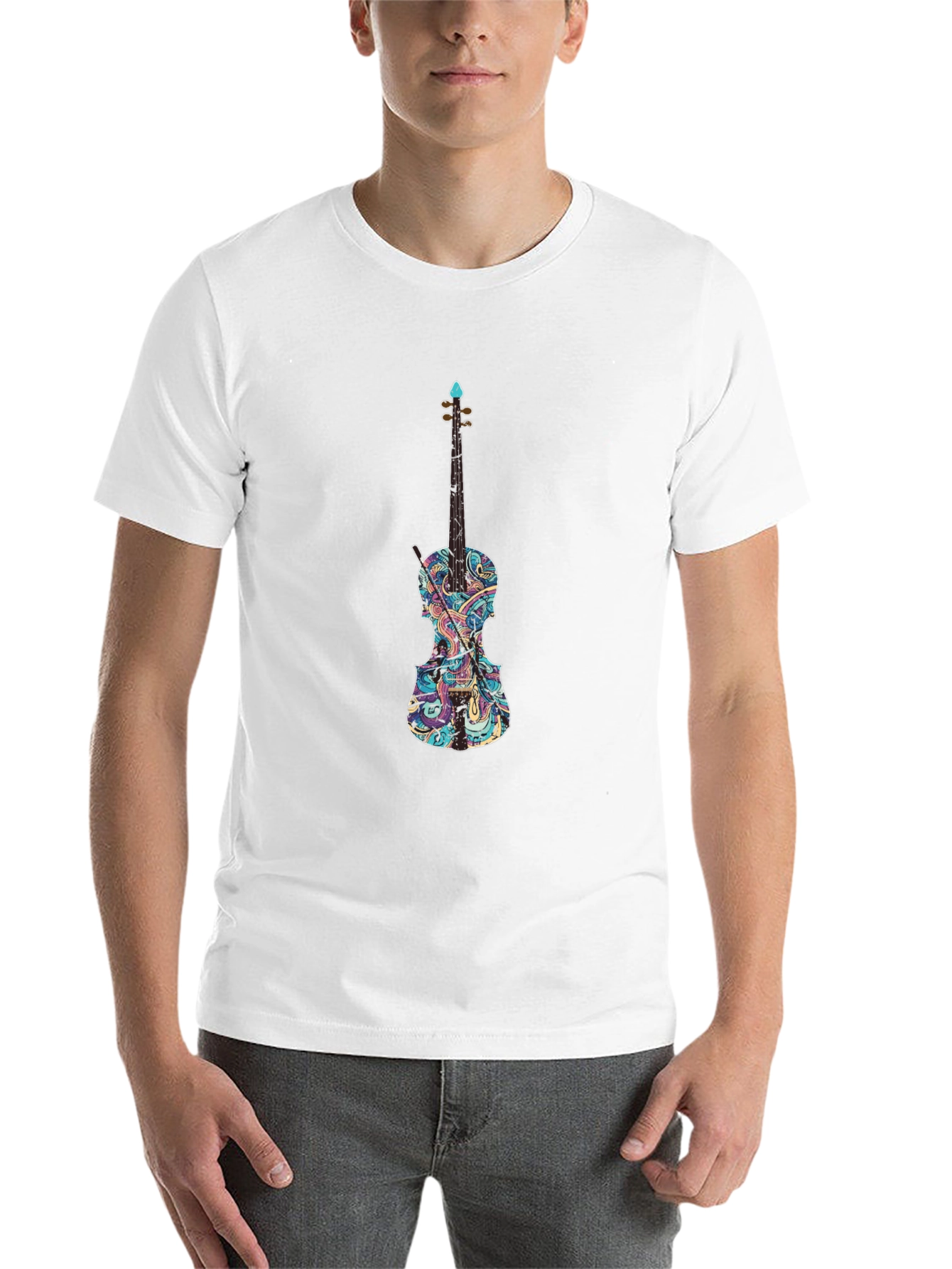 Black Violin Graphic Black T-Shirt - Music Lover Tee view 14