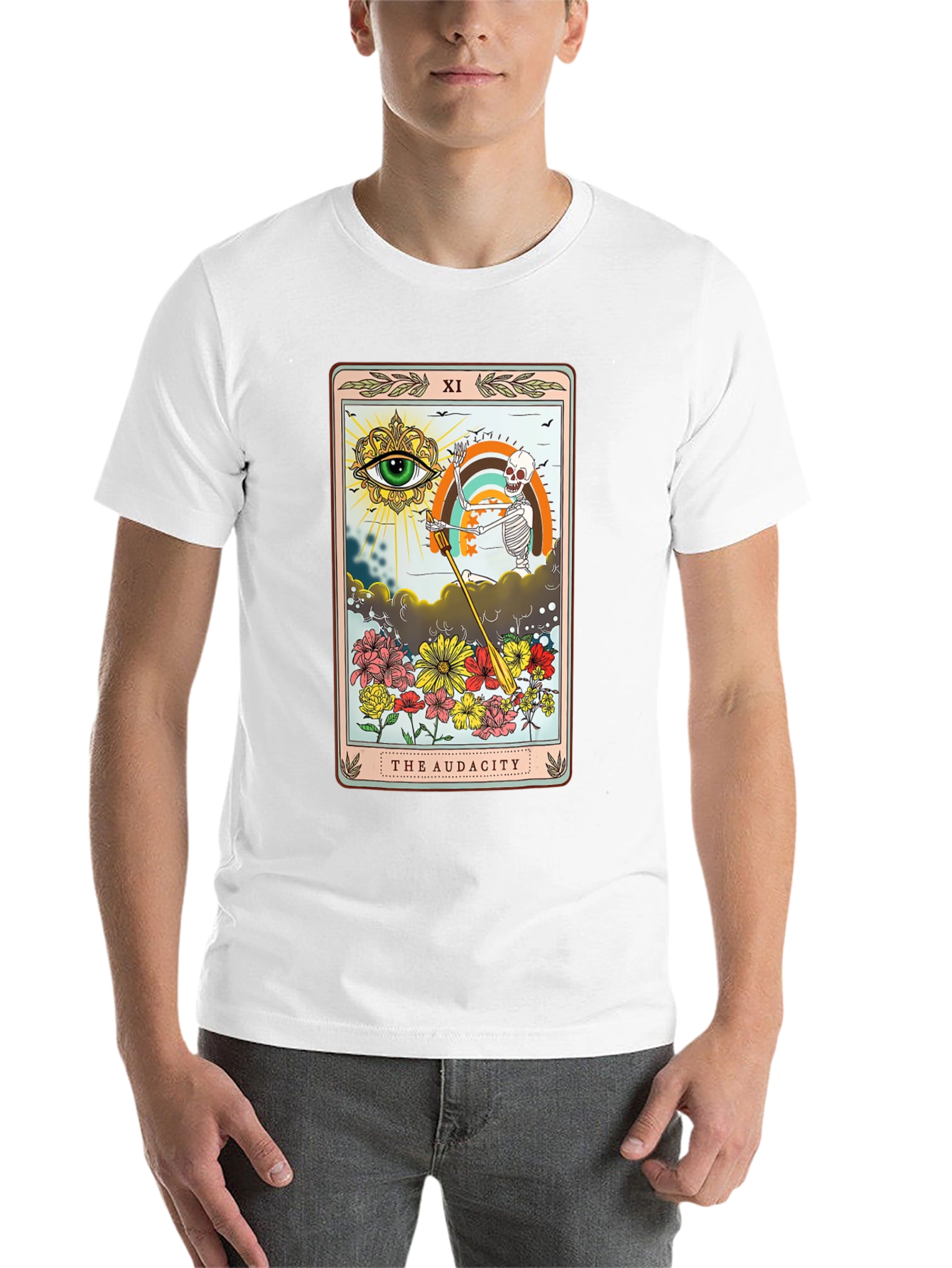 Black Audacity Tarot Card T-Shirt view 14