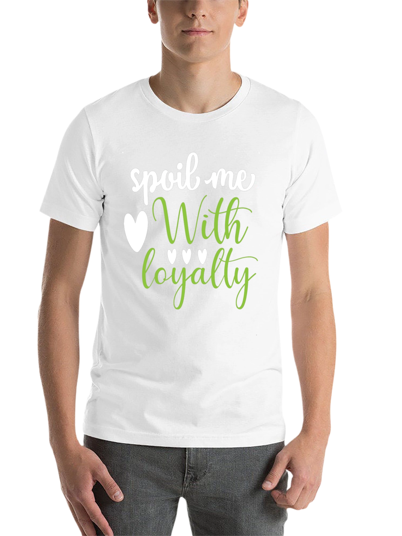 Black Spoil Me With Loyalty Graphic Tee - Black view 14