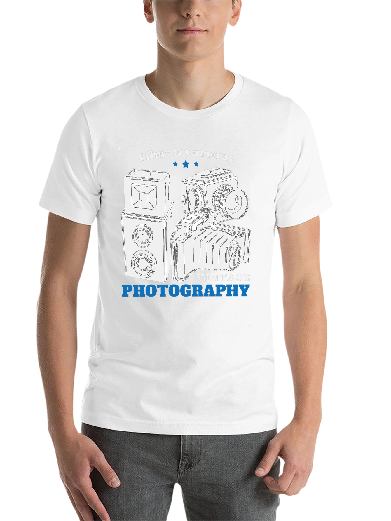 Vintage Photography T-Shirt | Films & Cameras Design - 14