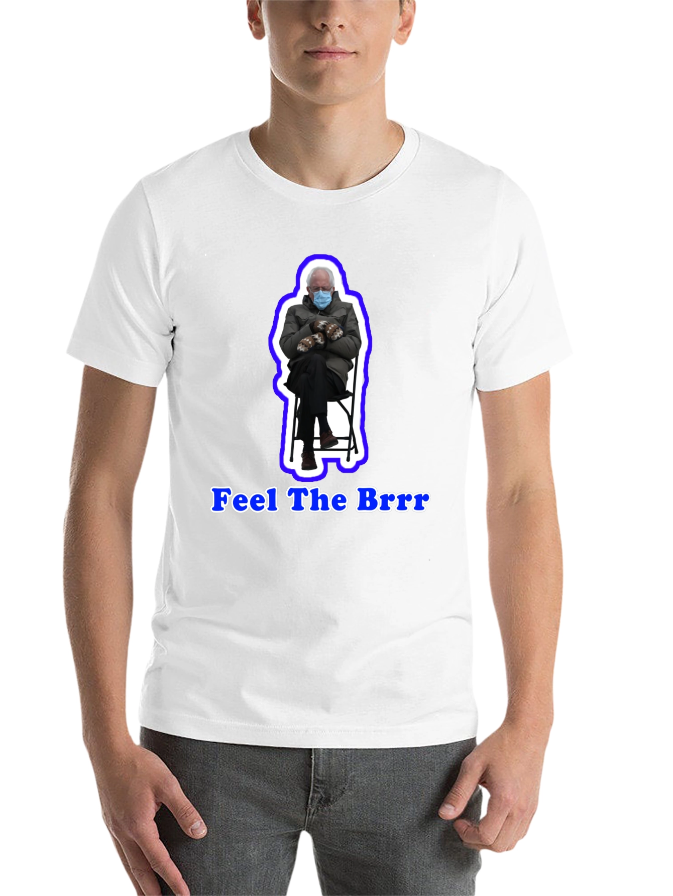 Black Feel the Brrr T-Shirt view 14