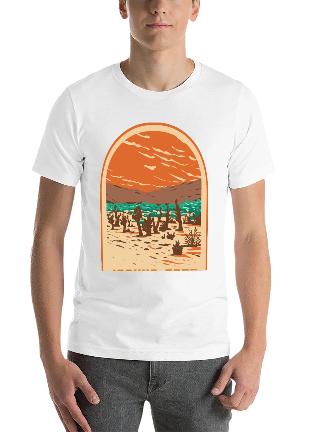 Black Desert Scene Graphic Tee - Black view 14