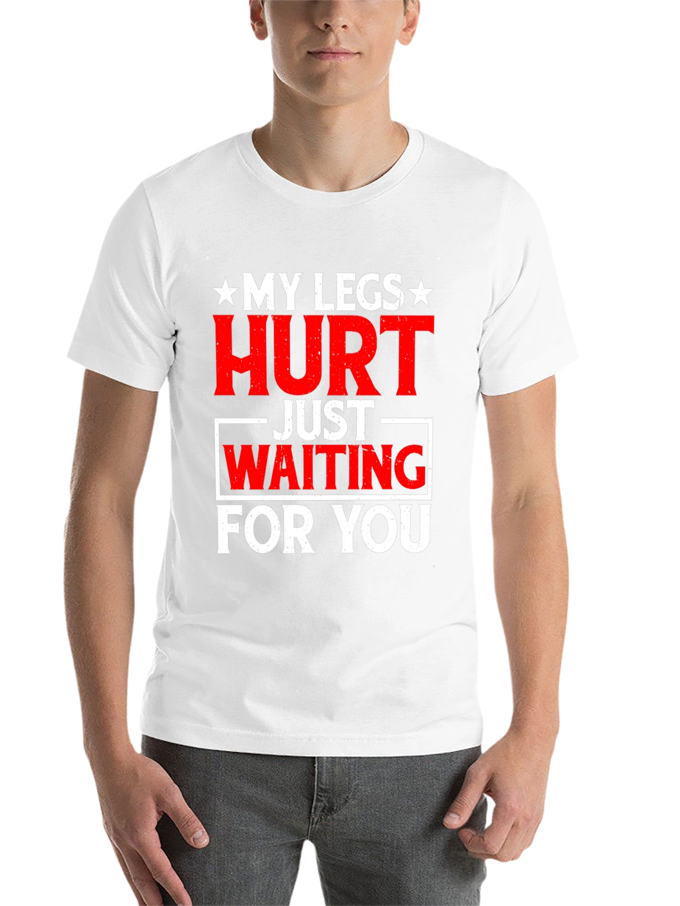 Black Funny 'My Legs Hurt' Graphic Tee view 14
