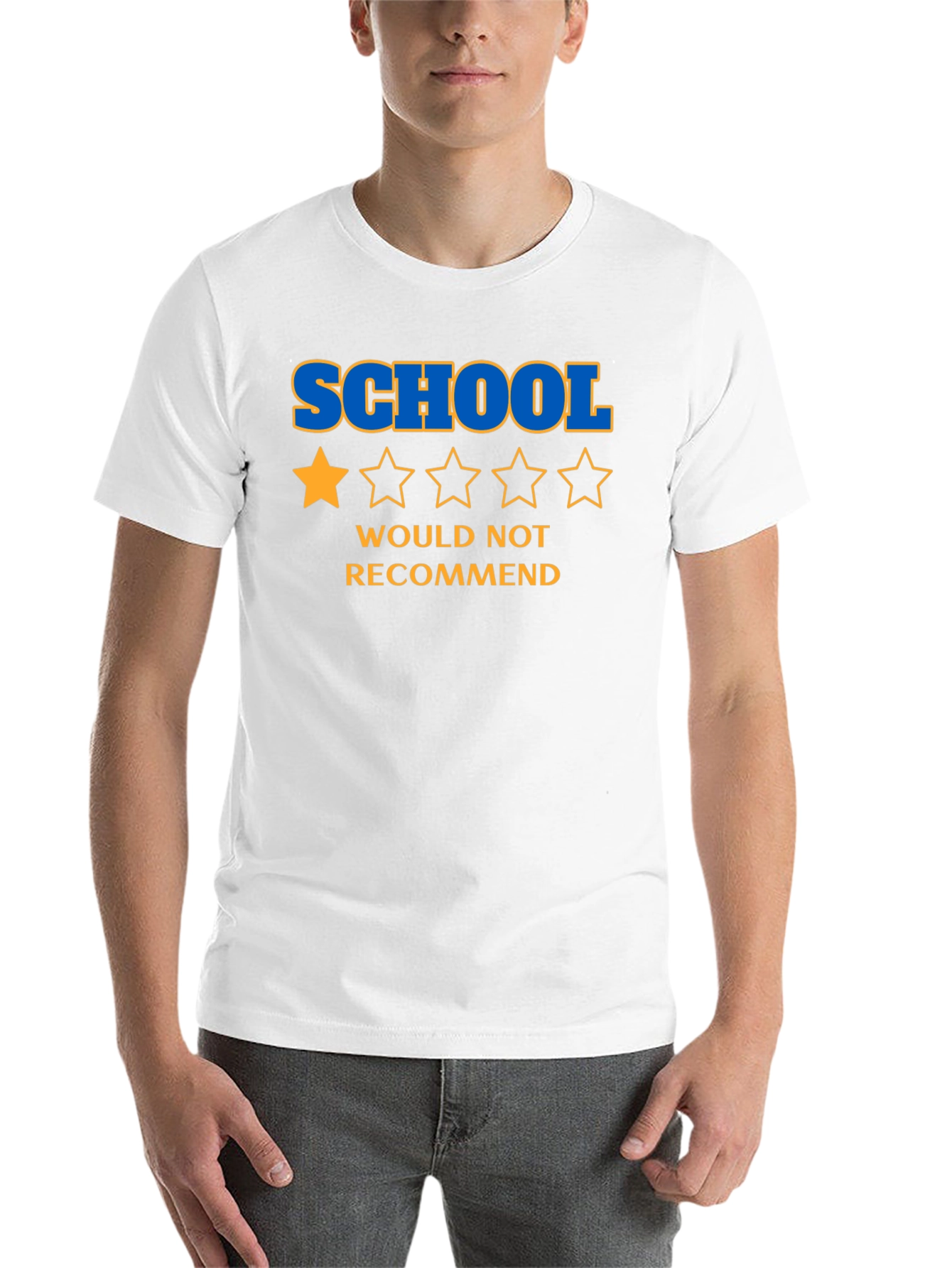 Black School One-Star Review Graphic Tee view 14