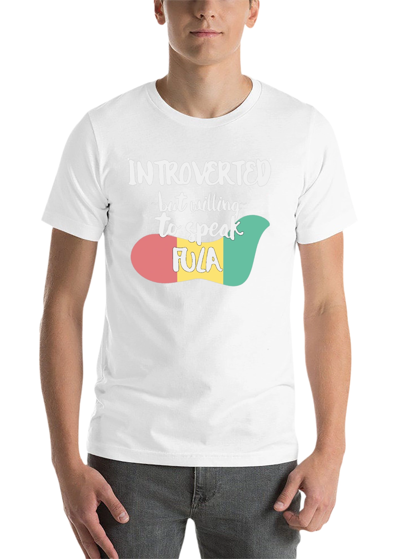 Black Introverted Fula T-Shirt view 14