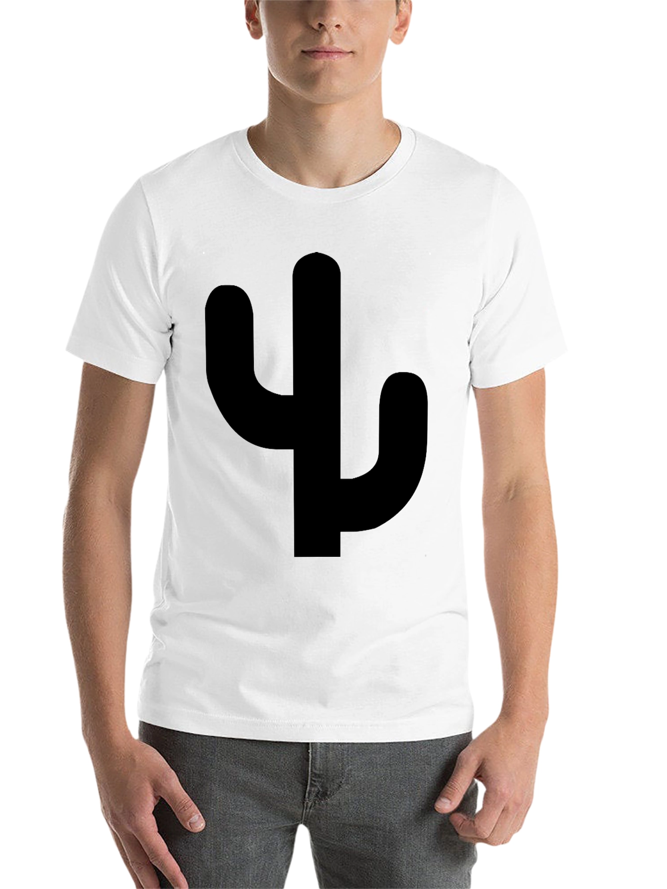 Black Cactus Silhouette Graphic Tee - Casual Style view 14