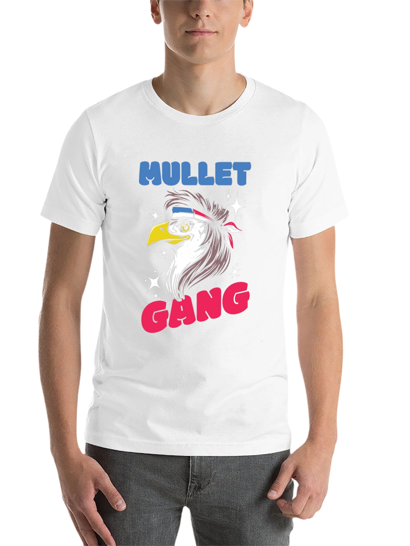 Black Mullet Gang Eagle Graphic Tee - Black view 14