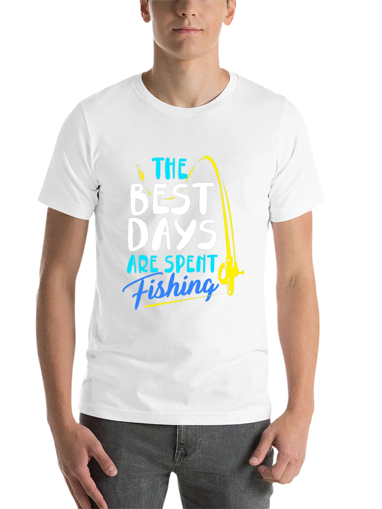 Black Fishing T-Shirt: Best Days are Spent Fishing view 14