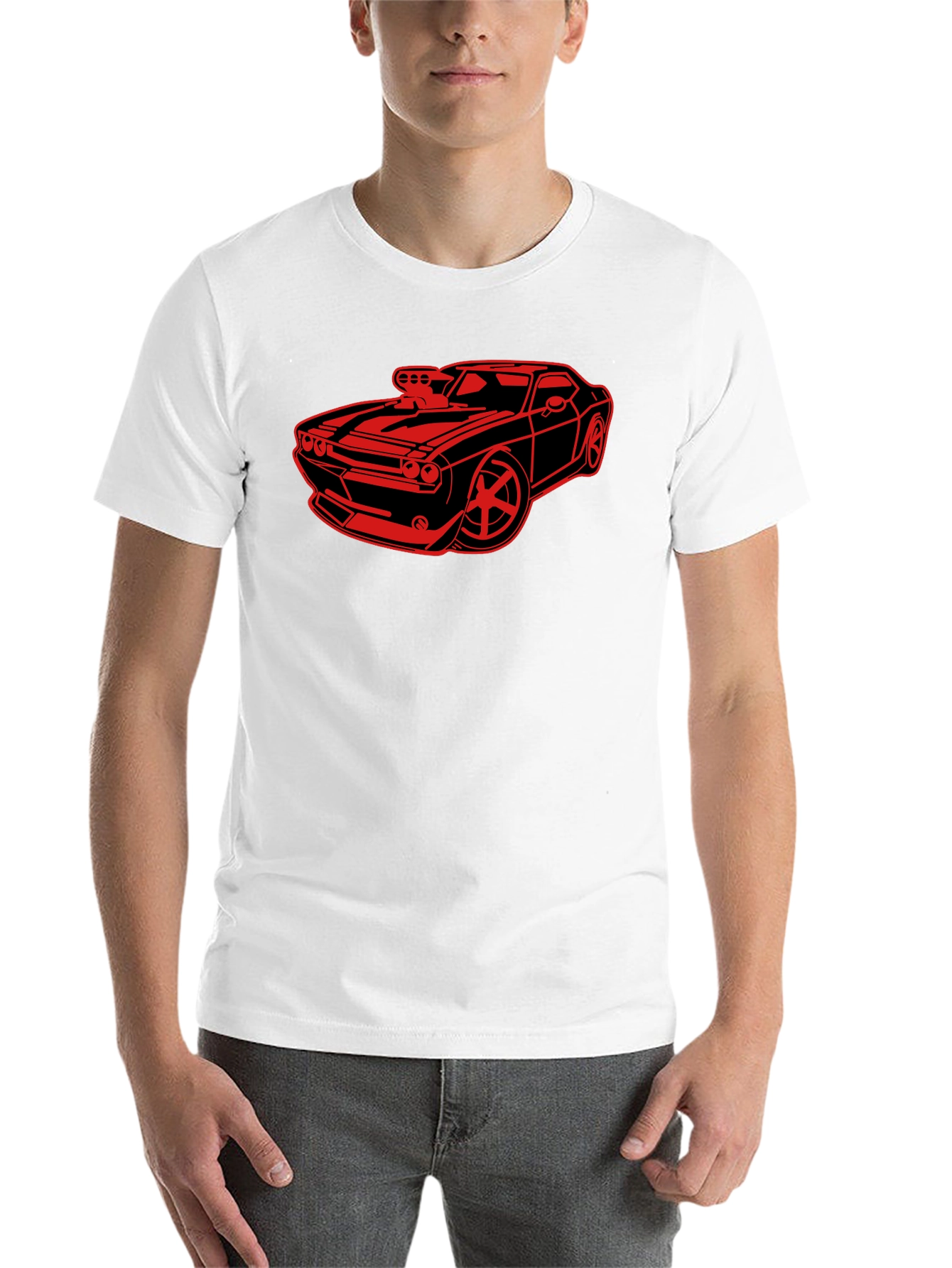 Black Car Graphic Black T-Shirt view 14