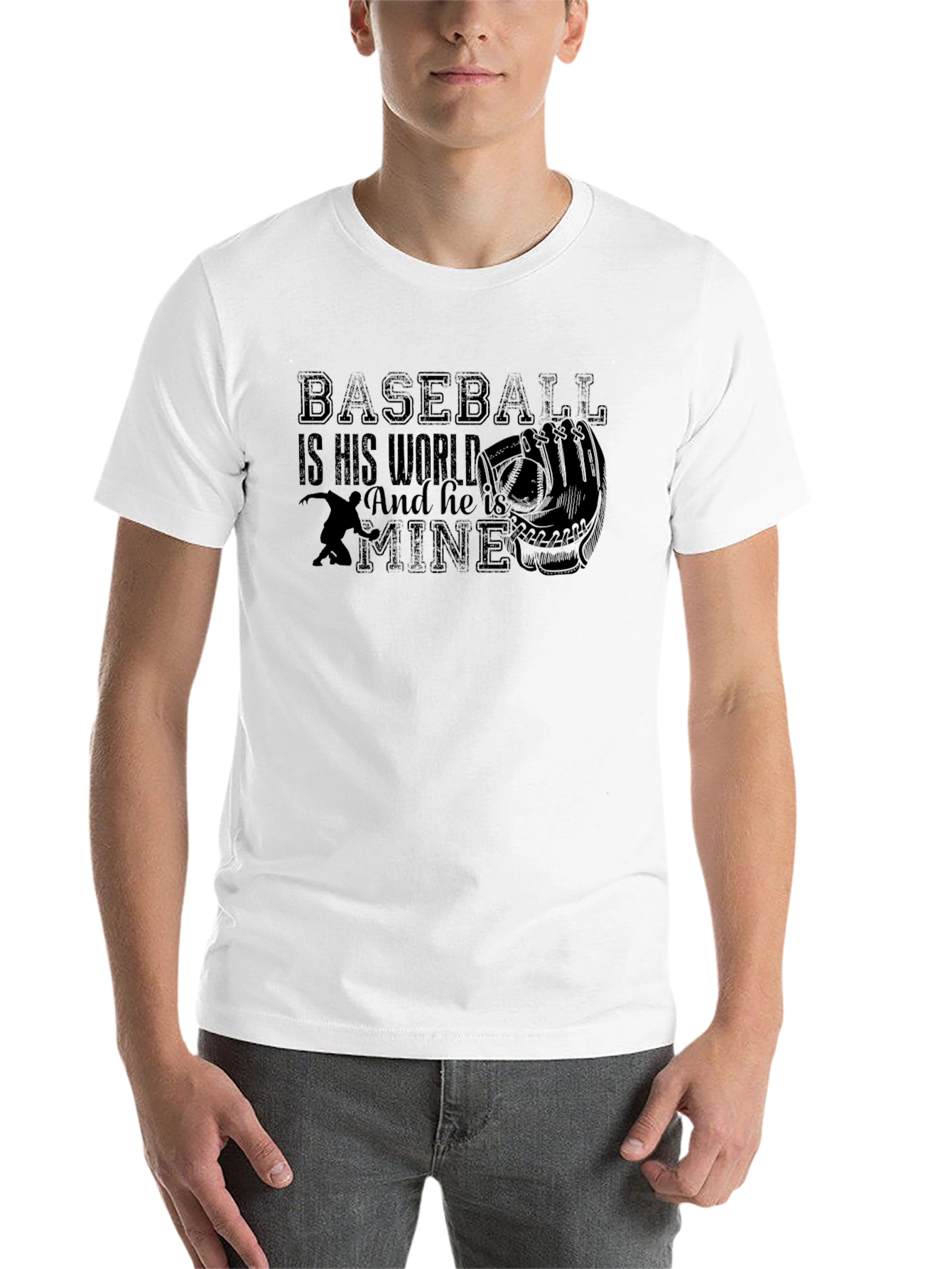 Black Baseball Is His World T-Shirt view 14