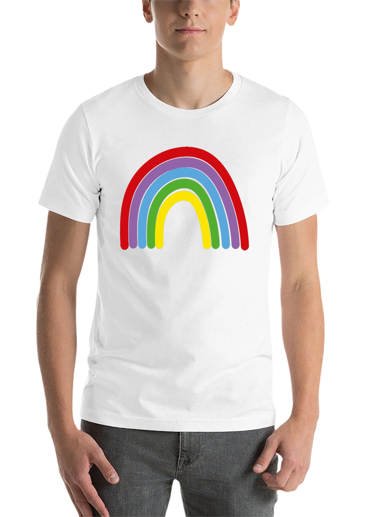 Black Rainbow Graphic Black T-Shirt view 14