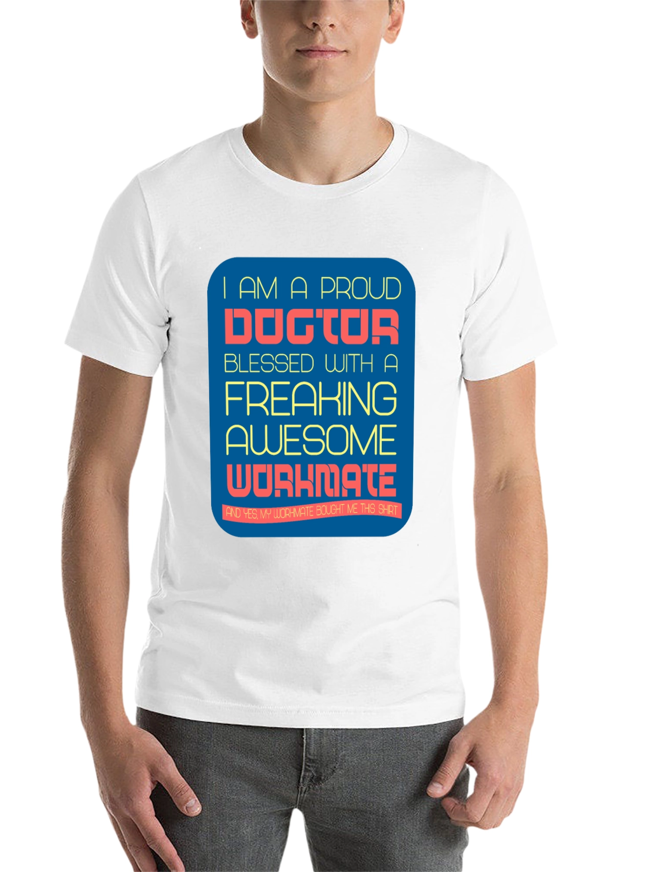 Black Proud Doctor Graphic T-Shirt - Awesome Workmate Gift view 14