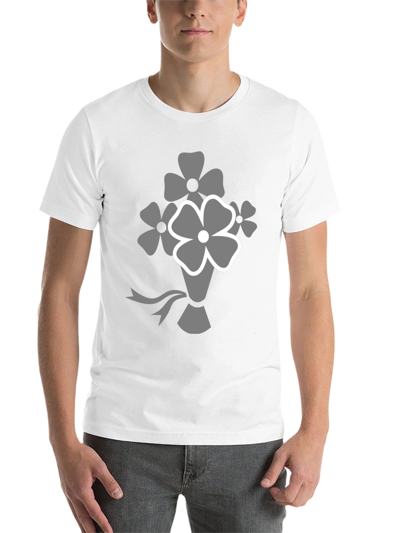 Black Floral Bouquet Graphic T-Shirt view 14